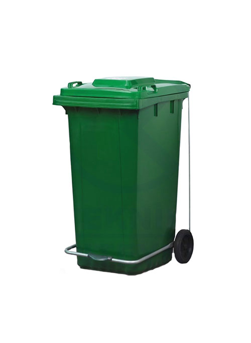 KONTEYNER 120 LT YEŞİL PEDALLI