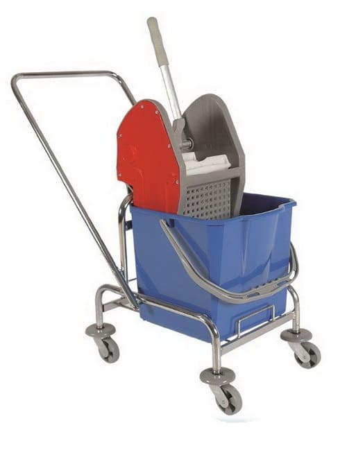 TEMİZLİK SETİ TEK KOVALI METAL KROM