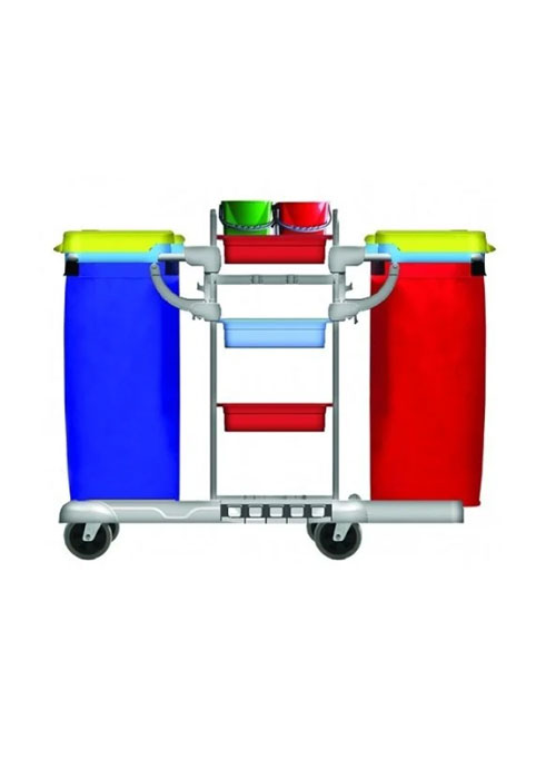 KAT HİZMET ARABASI ÇİFT BRANDALI PLASTİK